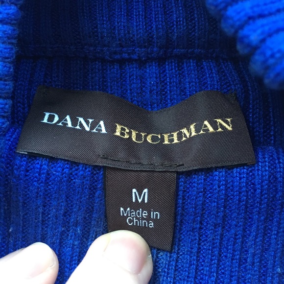 Blue sweater turtleneck size M - Picture 2 of 3